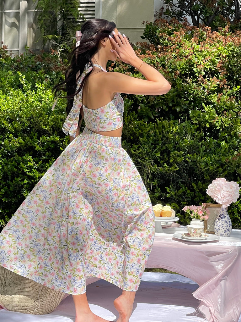 Bouquet Top + Skirt Set